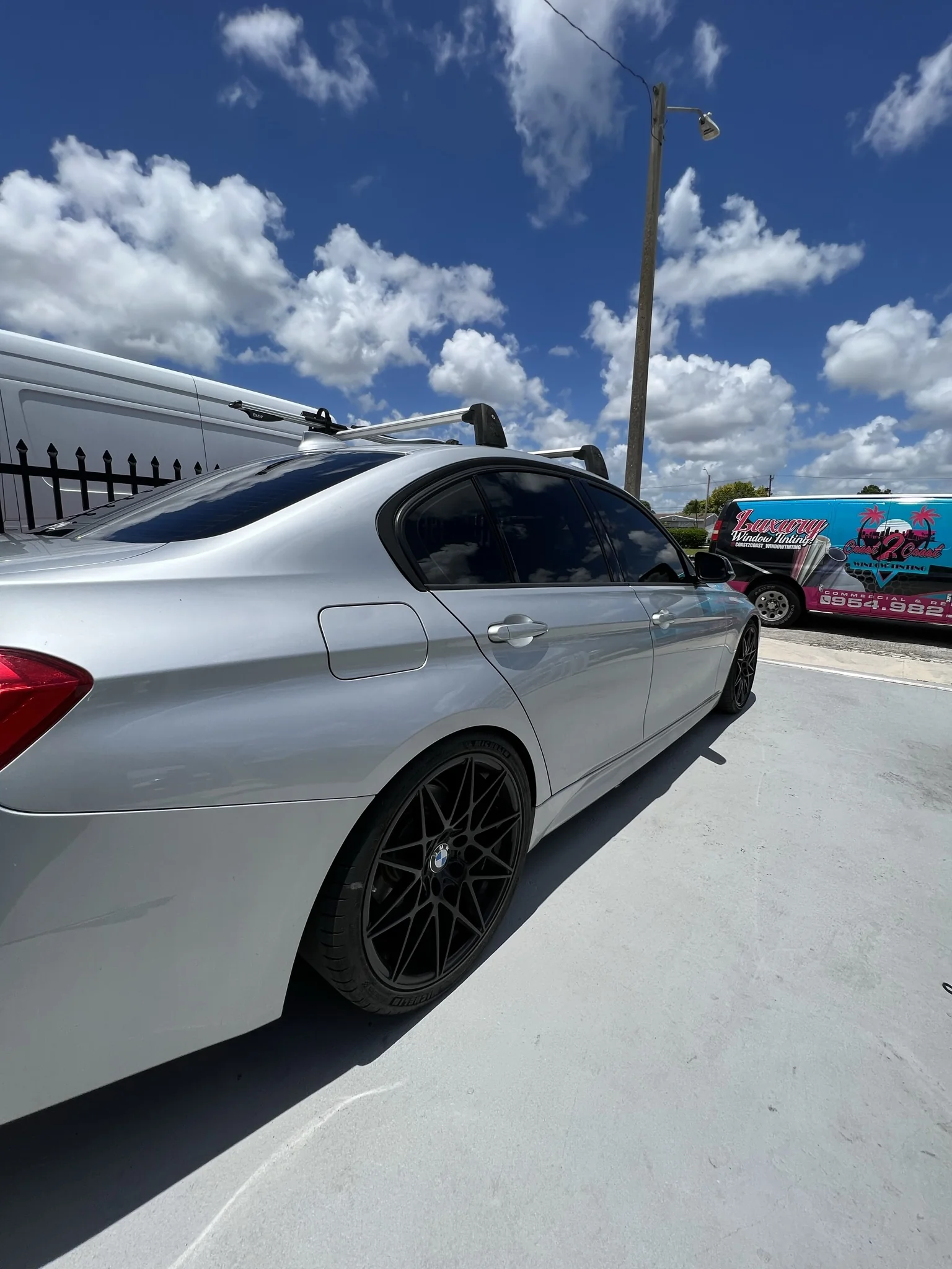 Inside Coast2CoastWindowTinting — shop interior and work bay